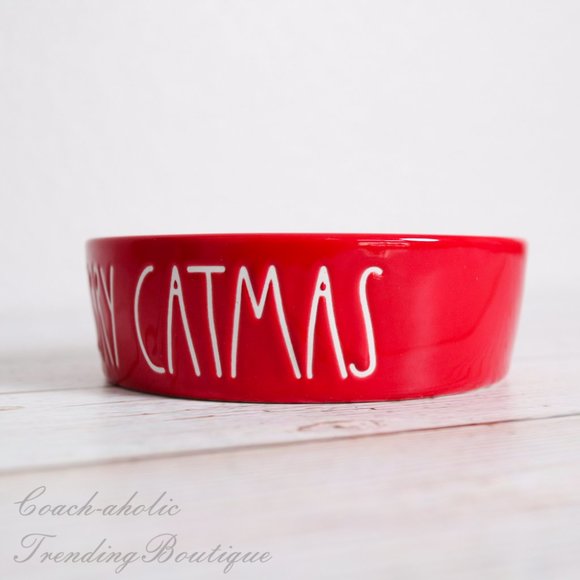 NEW Rae Dunn Merry Catmas Pet bowl Cat Food Water Bowl - Picture 3 of 5